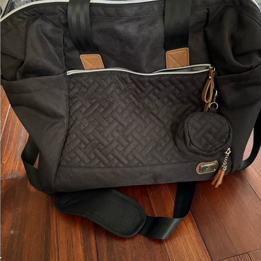 Elegant Black and Brown Baby Bag